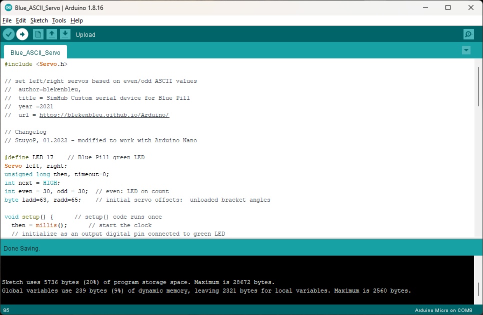 Arduino IDE Sketch Flash